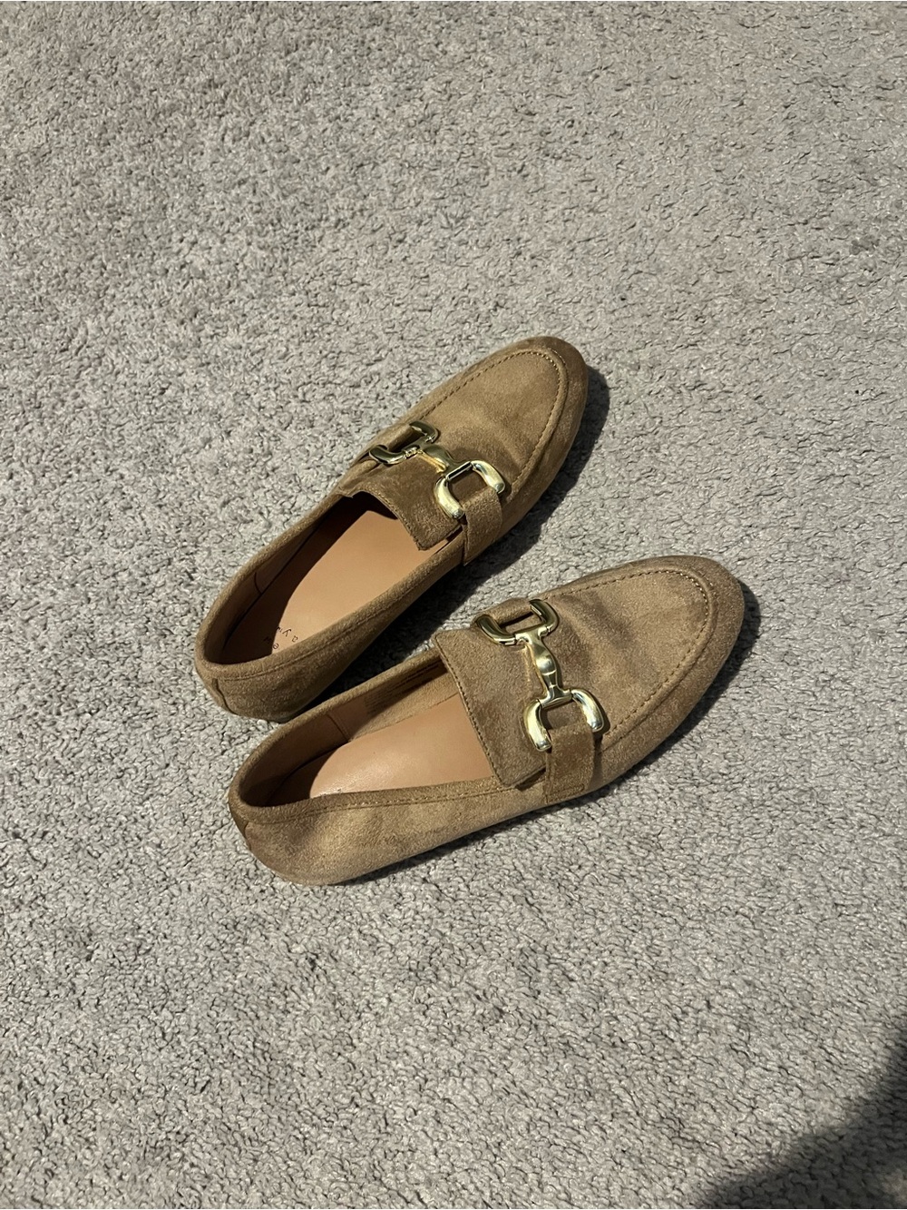 Women’s Suede Bit Loafers in Tan